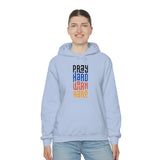 Pray Hard Work Hard Unisex Heavy Blend™ Hooded Sweatshirt