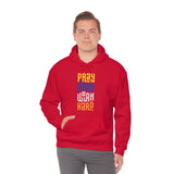 Pray Hard Work Hard Unisex Heavy Blend™ Hooded Sweatshirt
