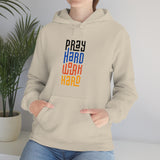 Pray Hard Work Hard Unisex Heavy Blend™ Hooded Sweatshirt