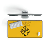 Desk Mats - GET REFERRALS (YELLOW)