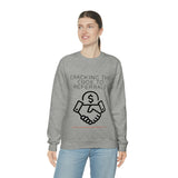 Unisex Heavy Blend™ Crewneck Sweatshirt - GET REFERRALS (WHITE)