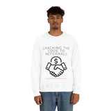 Unisex Heavy Blend™ Crewneck Sweatshirt - GET REFERRALS (WHITE)