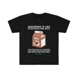 STOP ASSUMING T-SHIRT BLUE