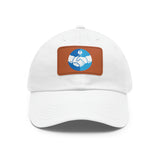 Dad Hat with Leather Patch (Rectangle)