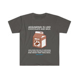 STOP ASSUMING T-SHIRT BLUE
