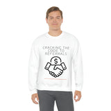 Unisex Heavy Blend™ Crewneck Sweatshirt - GET REFERRALS (WHITE)