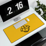 Desk Mats - GET REFERRALS (YELLOW)