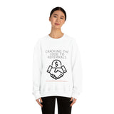 Unisex Heavy Blend™ Crewneck Sweatshirt - GET REFERRALS (WHITE)