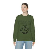 Unisex Heavy Blend™ Crewneck Sweatshirt - GET REFERRALS (WHITE)