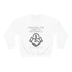 Unisex Heavy Blend™ Crewneck Sweatshirt - GET REFERRALS (WHITE)